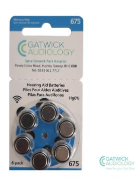 Hearing Aid Batteries – Size 675 – (60 pack) 10 cards of 6